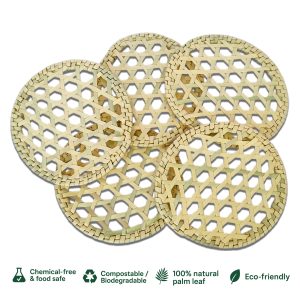 Palm Leaf Idiyappam Plates (5 Nos)