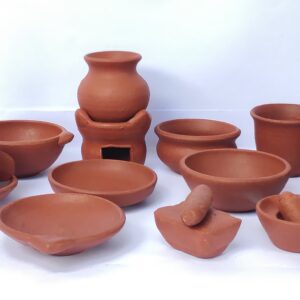 Miniature Clay Kitchen Set